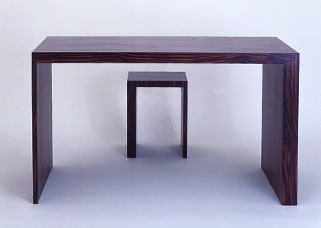 <span>Macassar Ebony Desk and Stool</span><i>→</i>